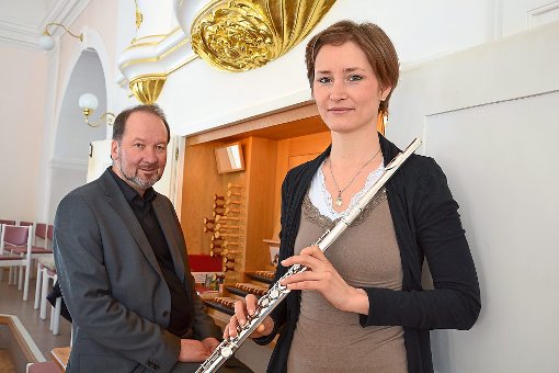 Agnes Suszter und Klaus Schüller geben im Kirchensaal ein Konzert unter dem Motto Königsfelder Resonanzen.  Foto: Kukuk Foto: Schwarzwälder-Bote