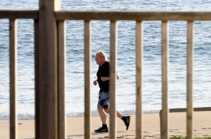 Fit vor dem Gipfel: Boris Johnson bei seiner morgendlichen Joggingrunde. Foto: dpa/Stefan Rousseau