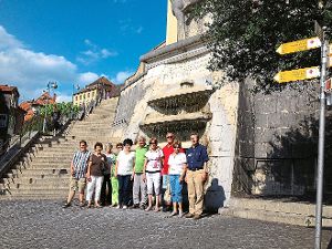 Die Jahrgänger  stellten sich in Ravensburg zu einem Erinnerungsfoto auf.  Foto: Jahrgang Foto: Schwarzwälder-Bote