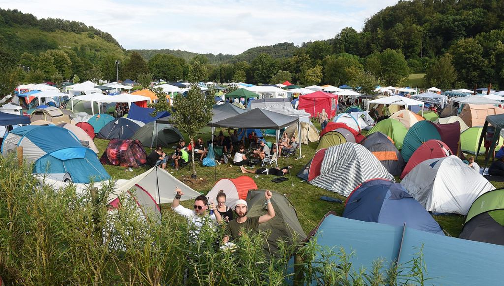 Der Campingplatz des Mini-Rock-Festivals, hier soll die Tat stattgefunden haben.  Foto: Hopp