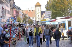 Vom 6. bis einschließlich 9. Oktober findet in Villingen der Herbstmarkt statt. Foto: Heinig