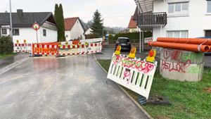 Unbekannte demolieren Straßen- und Baustellenschilder in Salmendingen