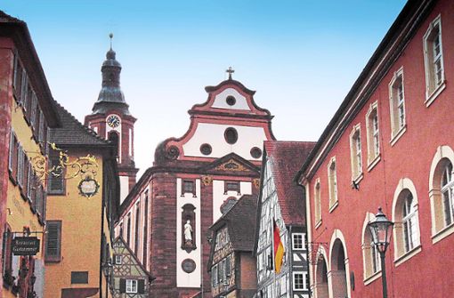 Blick auf die historischen Gebäude am Kirchberg. Viele Ettenheimer verbinden ihre Stadt mit dem Begriff Barockstadt. Foto: Hiller