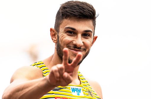 Deniz Almas aus Calw will bei der deutschen Meisterschaft in Berlin über die 100 Meter vorne dabei sein. Foto: Eibner