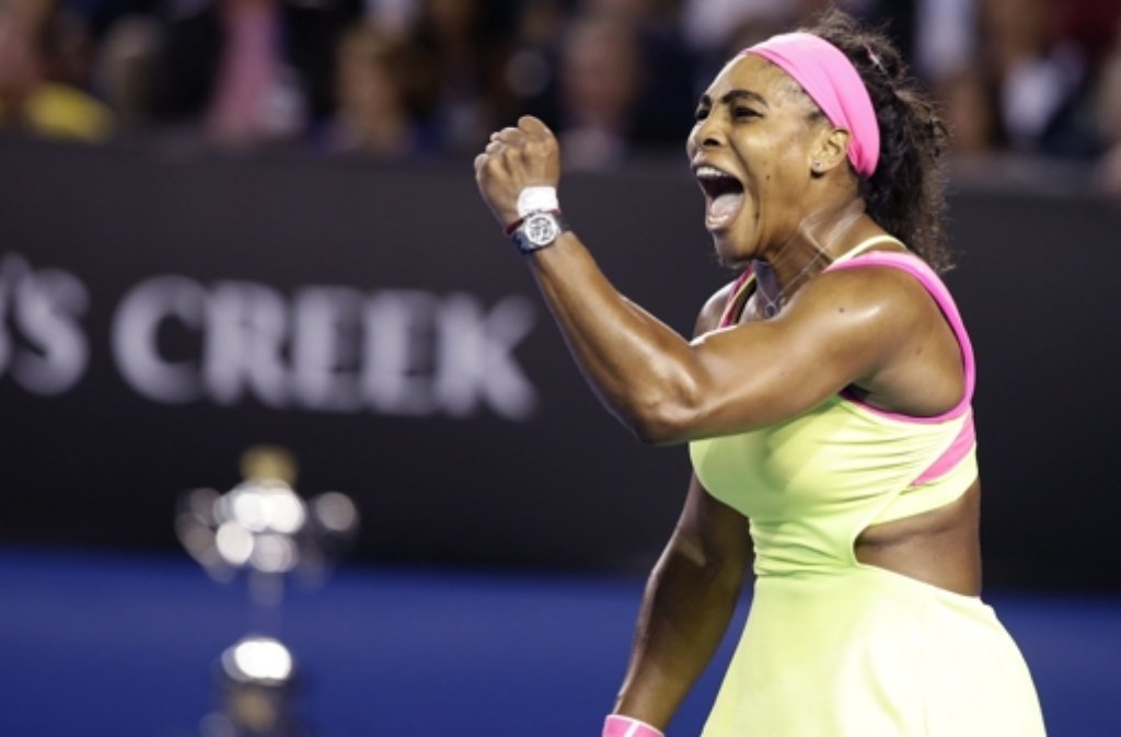 Serena Williams hat die Australian Open 2015 gewonnen. Die Weltranglisten-Erste aus den USA entschied das Endspiel ... Foto: dpa