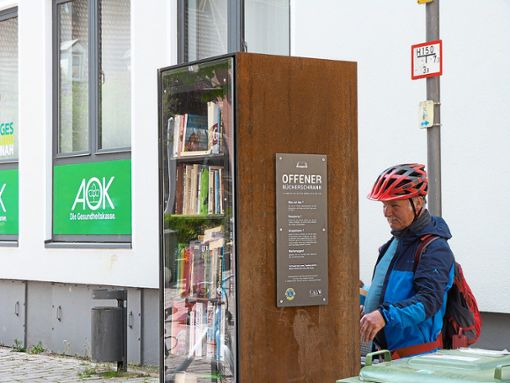 Nach dem Vorbild des Bücherschranks in der Calwer Lederstraße soll auch in Ostelsheim ein Exemplar aufgestellt werden.Foto: Dörr Foto: Schwarzwälder Bote
