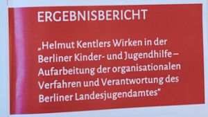 Titelseite des Abschlussberichts der Universität Hildesheim zum Fall Helmut Kentler und seinem Berliner Pädophilen-Netzwerk. Foto: dpa/Annette Riedl