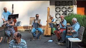 Die  Mühlener Stubenmusik spielt zu dem Anlass. Foto: Schwarzwälder Bote