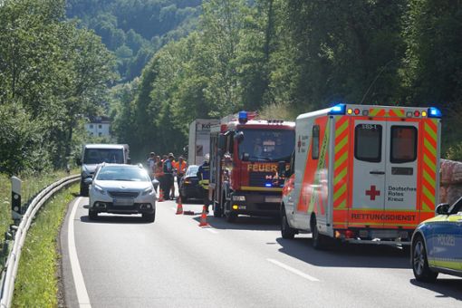 Der Unfall zwischen Ihlingen und Dettingen ging wohl glimpflicher aus als zunächst vermutet. Foto: Lück