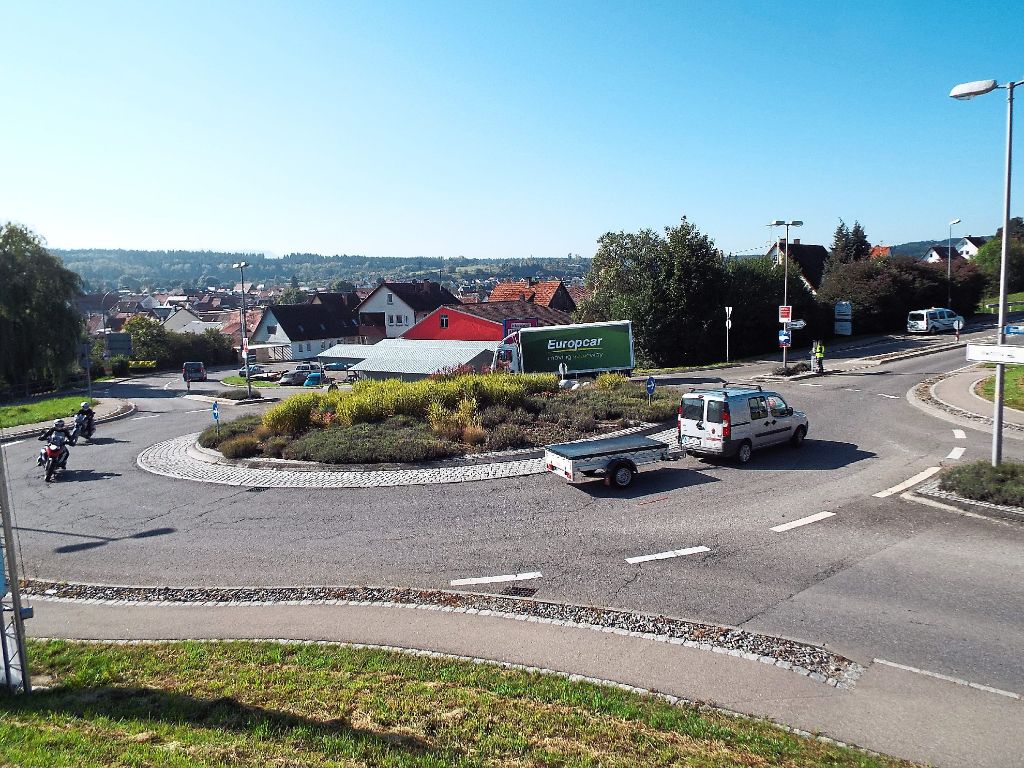 Am Geislinger Kreisverkehr steht eine Baustelle an.