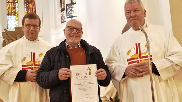 St. Franziskus-Mesner Otto Waizenegger hört nach 25 Jahren auf