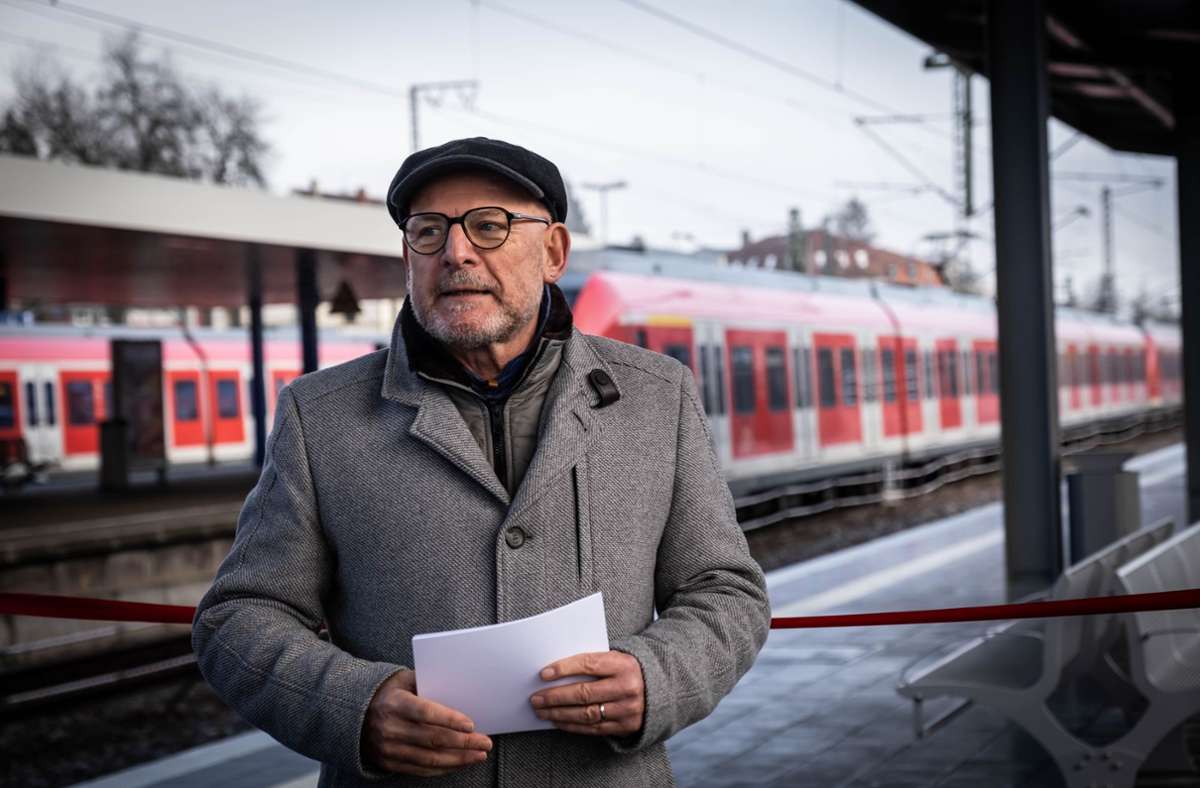 Verkehrsminister Winfried Hermann setzt sich für eine weitere Station im Zuge von S21 ein. Foto: Lichtgut/Achim Zweygarth