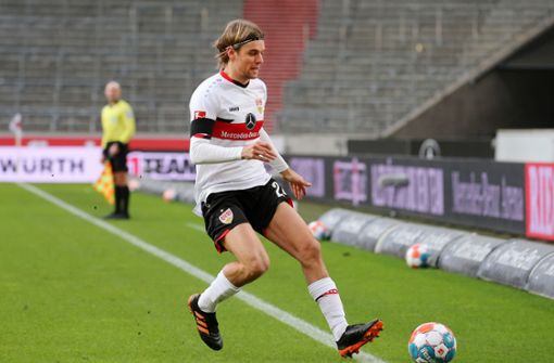 Der Verteidiger beim VfB Stuttgart, Borna Sosa, ist auch Spieler Foto: Pressefoto Baumann