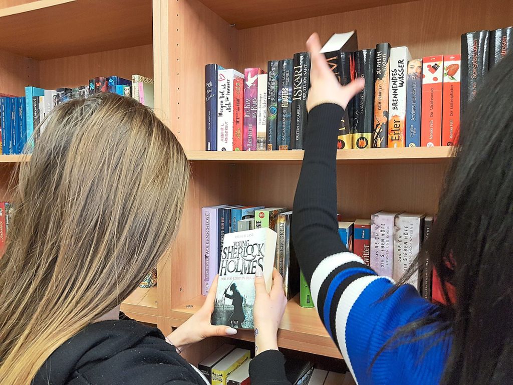 Seit einigen Wochen können sich  die Schüler in der neuen Bücherei der Gemeinschaftsschule bedienen.  Foto: Schule Foto: Schwarzwälder Bote