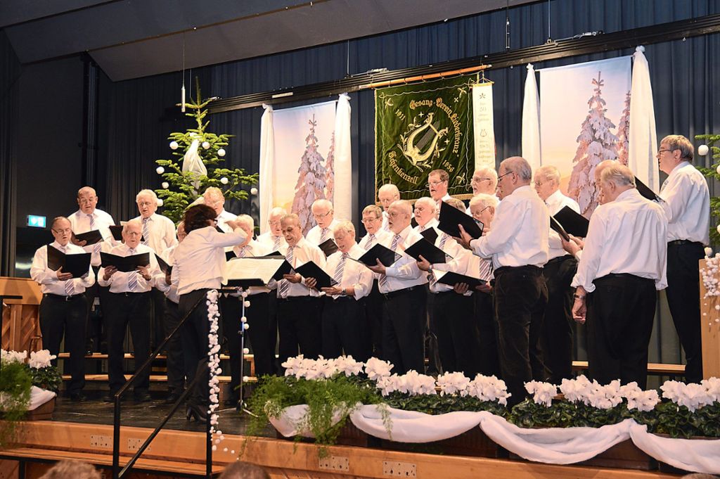 Die Chorgemeinschaft Schiltach-Schenkenzell überzeugt mit ihrem Konzert. Fotos: Fritsche