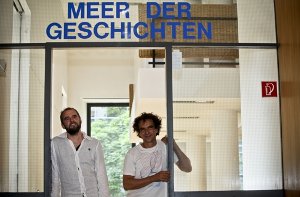 Stefan Mellmann (links) und Thorsten Gutbrod im Wilhelmspalais. Klicken Sie sich durch die Bildergalerie. Foto: Peter-Michael Petsch