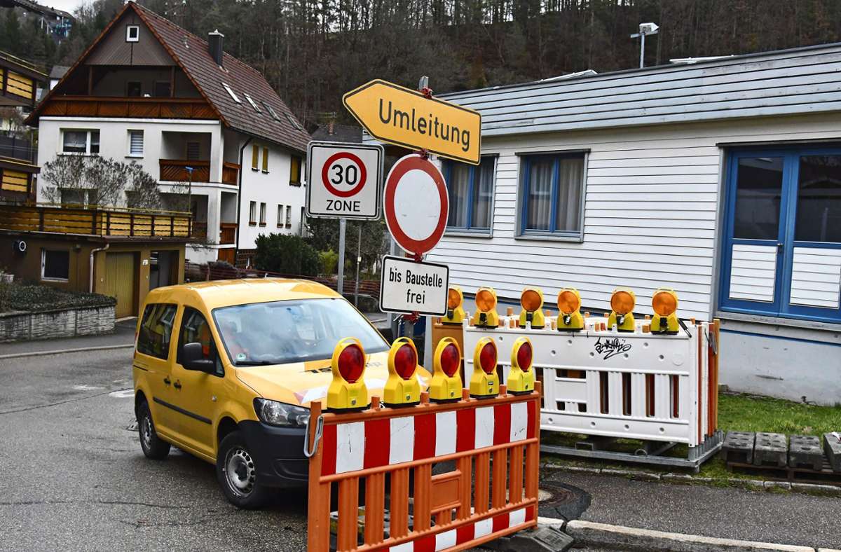 Baustelle in Lauterbach: Arbeiten Richtung Imbrand haben begonnen