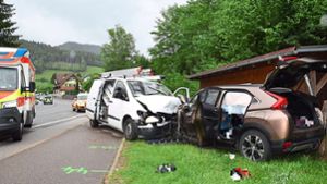Fünf Erwachsene und zwei Kinder bei Schiltach schwer verletzt