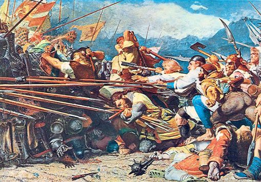 In der  Schlacht von Sempach 1386 erkämpften sich die Schweizer mit Hochmössingern im Krieg zwischen der Eidgenossenschaft und dem Haus Habsburg ihre Unabhängigkeit. Foto: Museum Foto: Schwarzwälder Bote