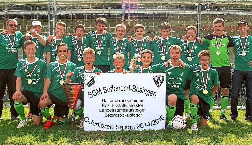 Durch einen 5:0-Erfolg gegen die SGM Lauterbach sicherte sich die SGM Beffendorf den C-Junioren-Bezirkspokalsieg.  Fotos: Peiker Foto: Schwarzwälder-Bote