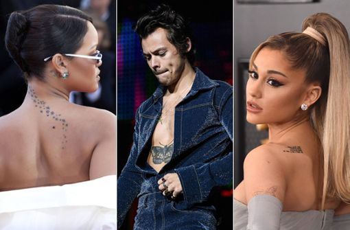 Rihanna, Harry Styles und Ariana Grande lieben Tattoos. Foto: Imago/PA Images/Runway Manhattan