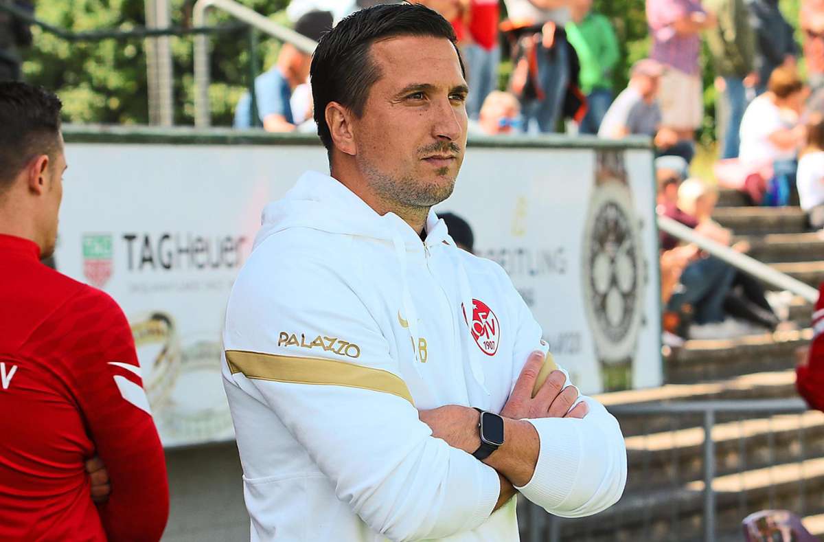 Benjamin Pfahler, Trainer des Freiburger FC: Dem FC 08 Villingen traue ich – neben den Kickers Stuttgart – eine herausragende Rolle im Meisterschaftsrennen zu.