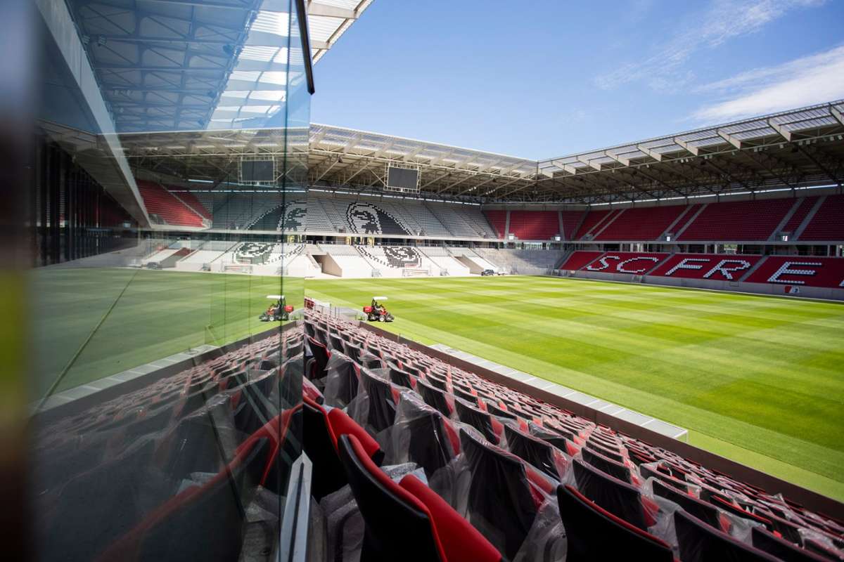 Das neue Stadion des SC Freiburg könnte den Europa-Park als Namensgeber bekommen.  Foto: Tom Weller/dpa