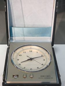 Eine richtungsweisende Uhr ist als Objekt des Monats Juli im Deutschen Uhrenmuseum Furtwangen ausgestellt. Es handelt sich um den Crystal Chronometer der japanischen Firma Seiko.Foto: Kouba Foto: Schwarzwälder Bote
