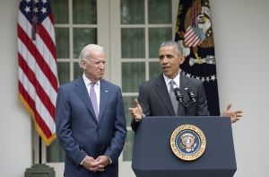 US-Präsident Barack Obama (rechts) und sein Vize Joe Biden Foto: dpa