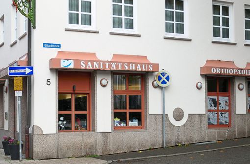 Außenansicht des Sanitätshauses Schaible in Bad Wildbad, Uhlandstraße 5 Foto: Stadler