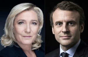 Die rechtsradikale Marine Le Pen tritt gegen den Amtsinhaber Emmanuel Macron  an. Foto: AFP/JOEL SAGET