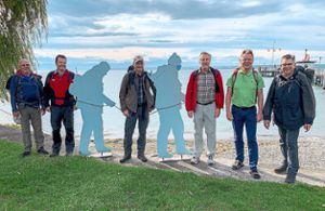Drei tolle Wandertage entlang des Bodensees auf dem HW 9 verbrachte die Wandergruppe des Musikvereins Bierlingen. Foto: Haid Foto: Schwarzwälder Bote