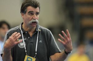 Das letzte Mal als Handball-Nationaltrainer am Spielfeldrand: Heiner Brand Foto: dpa
