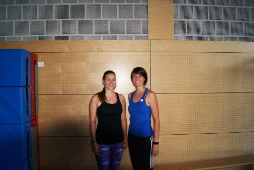 Die  Übungsleiterinnen Teresa Horn (links) und Jana Steidle vom TSV Nusplingen haben Kurse absolviert. Foto: Klaiber Foto: Schwarzwälder-Bote