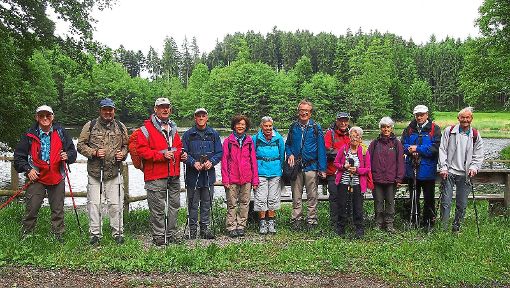 Die  Wandergruppe des Schwäbischen Albvereins Mühlhausen ist auf dem Jubeläumsweg  am Bodensee unterwegs.  Foto: Schöne Foto: Schwarzwälder-Bote
