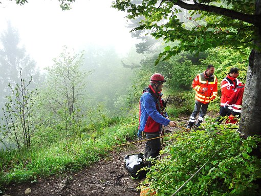 Eine 48-jährige Wandererin ist im Bereich des Schuhmacherfelsens unweit der Hossinger Leiter gestürzt und musste von der Bergwacht versorgt werden. (Symbolfoto) Foto: Eyrich