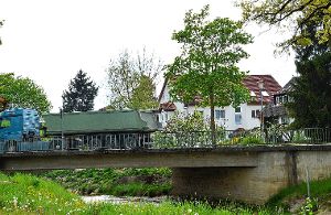 Die Sanierung der Brücke fängt am Dienstag an. Foto: psw Foto: Schwarzwälder-Bote