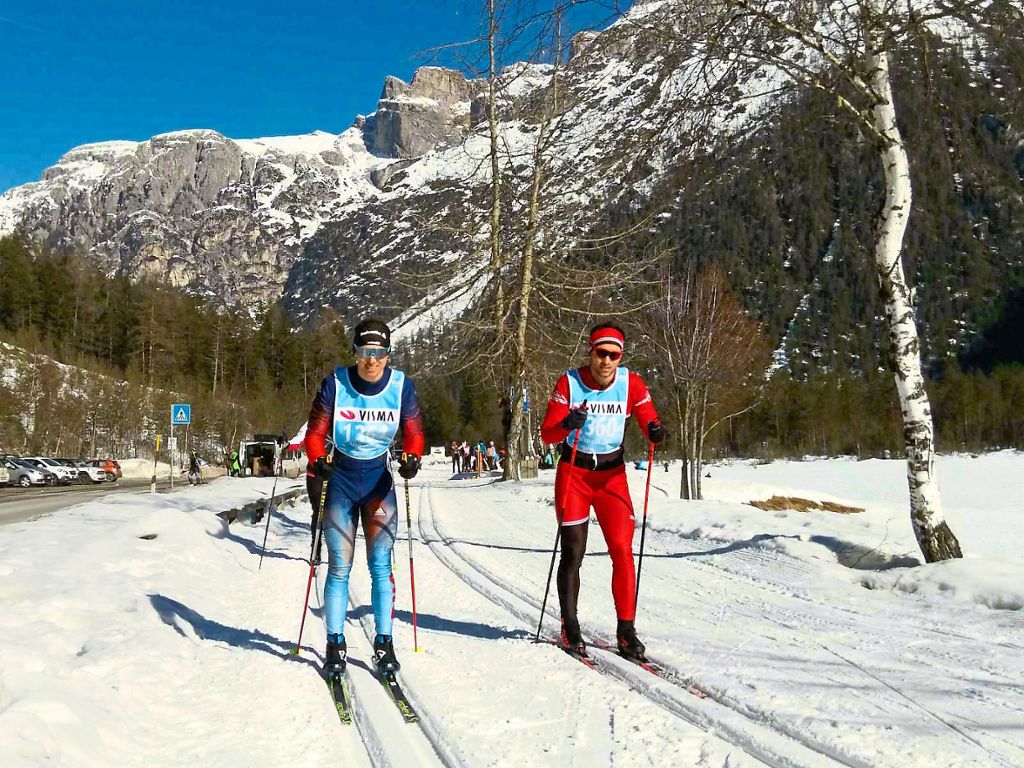 Gemeinsam sind sie bei Marathonrennen erfolgreich: Moritz (links) und Benjamin Waidelich.