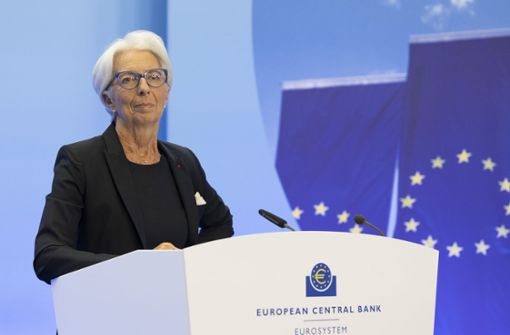 Die Beschlüsse fielen laut EZB-Präsidentin Lagarde einstimmig. Foto: dpa/Boris Roessler