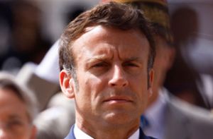 Präsident Emmanuel Macron von Frankreich (Archivbild) Foto: AFP/GONZALO FUENTES