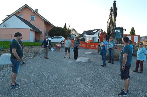 Im August dieses Jahres besichtigte der Eschbronner Gemeinderat die Erschließung des dritten Bauabschnitts des Baugebiets Sternendachsbühl. Foto: Herzog