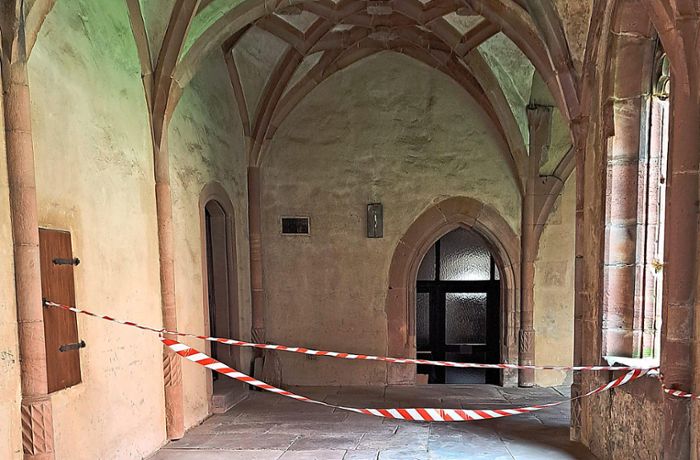 Kloster Alpirsbach: Einzelne Abschnitte des Kreuzgangs wegen Schäden gesperrt