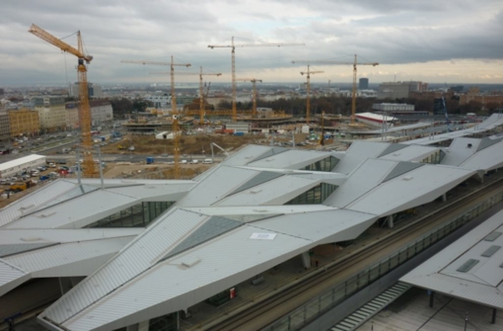Großbaustelle mitten in der österreichischen Hauptstadt: Der neue Wiener Hauptbahnhof. Foto: Bock