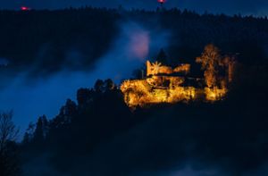 Für den Austausch der Burgenbeleuchtung sollen nicht auf einen Schlag 100 000 Euro ausgegeben werden. Foto: 48GradNord/Langenbacher