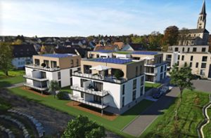 Das Wohnbauprojekt Neckarblick in Deißlingen wird so aussehen. Im September startet der Verkauf, der Bezug wird kommendes Jahr möglich sein. Foto: Animation: Immo Pro Invest