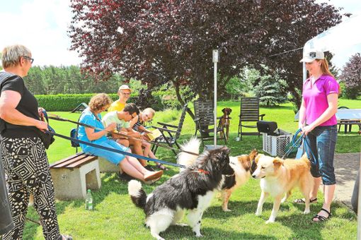 Die Kirche kommt zu den Hunden: Einen Tiergottesdienst ­veranstaltete der Hundesportverein Thanheim. Foto: Wahl Foto: Schwarzwälder Bote