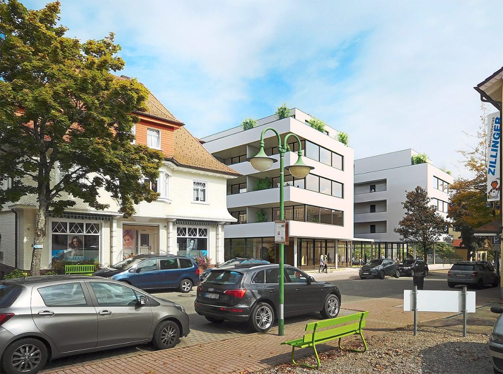 So soll das neue Mehrfamilienhaus an der Ortsdurchfahrt von Schömberg aussehen. Foto: Büro Horntrich