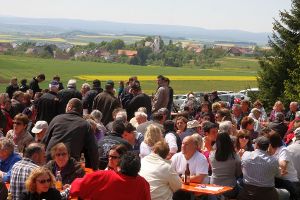 Das traditionelle Himmelbergfest am Fuße des Himmelberges in Öfingen. Foto: Bartler