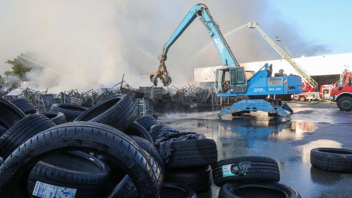 Großbrand in Gammertingen: Jetzt äußert sich die Firma Reifen Göggel