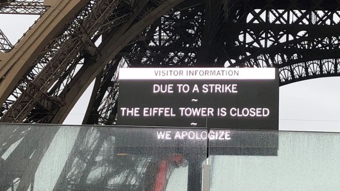 Personal streikt aus Sorge um Eiffelturm